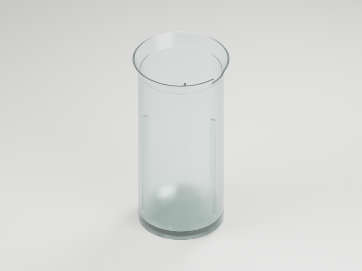 Illustrative model render of farm boy salad dressing defrost cup