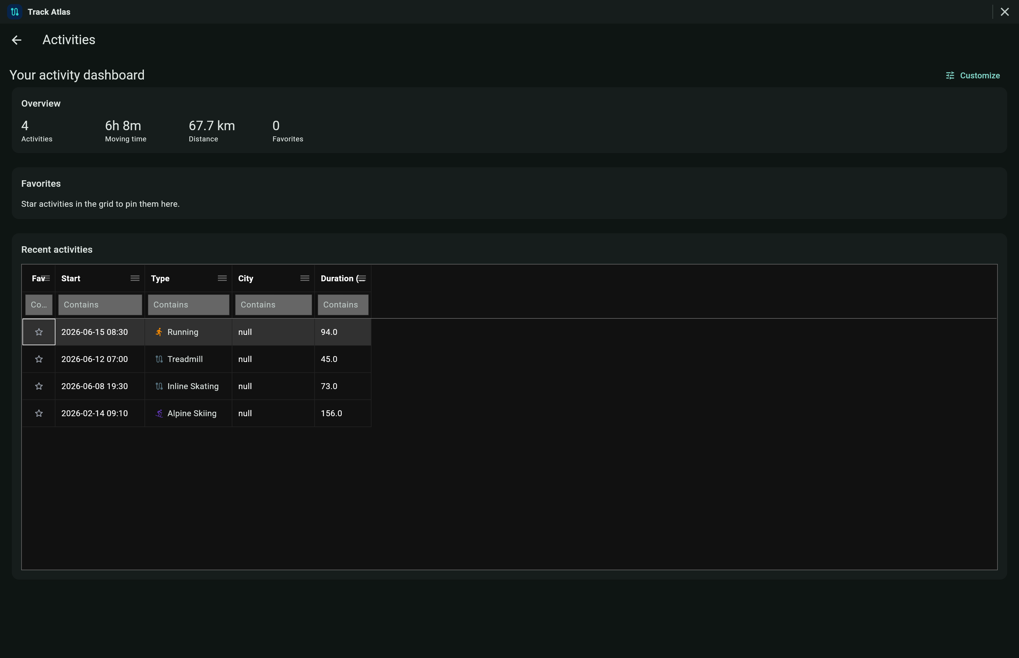 Track Atlas screenshot 2