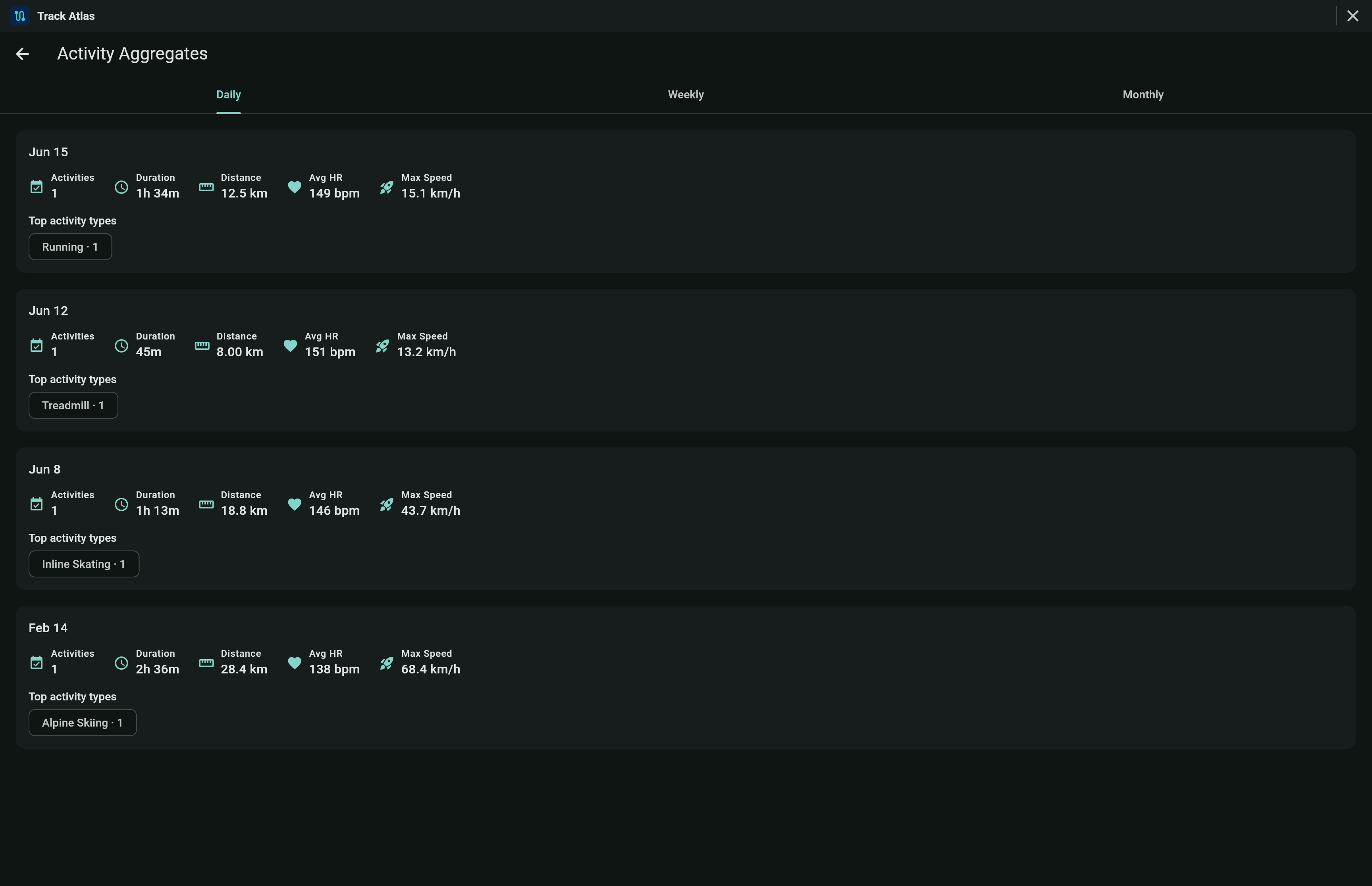 Track Atlas screenshot 3